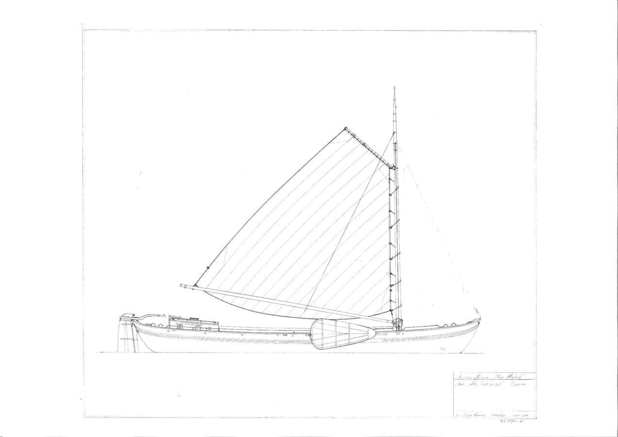 Zeilschip Alles Heeft een Tijd tekening